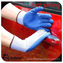 SRSAFETY 10gauge knitted polycotton coated latex on palm gloves